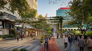 Nuevo diseño vial para 18 de Julio: troncal exclusivo de ómnibus, ciclovía bidireccional y menos espacio para autos particulares