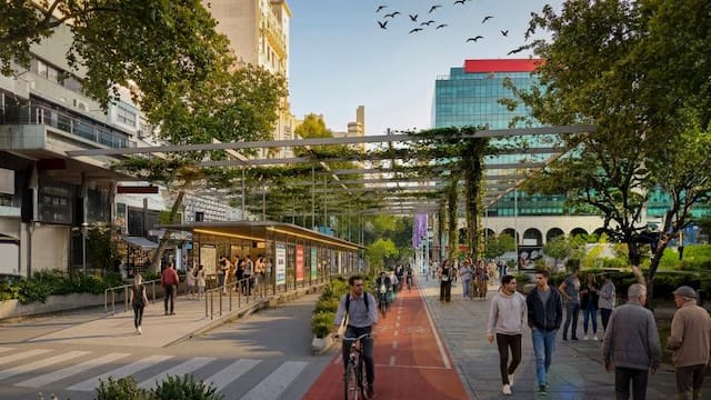 Nuevo diseño vial para 18 de Julio: troncal exclusivo de ómnibus, ciclovía bidireccional y menos espacio para autos particulares