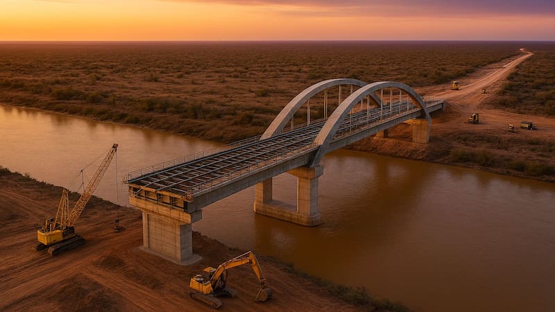 Se construirá un puente clave entre Argentina y Paraguay y mejorará el transporte de mercaderías. Foto (Archivo)