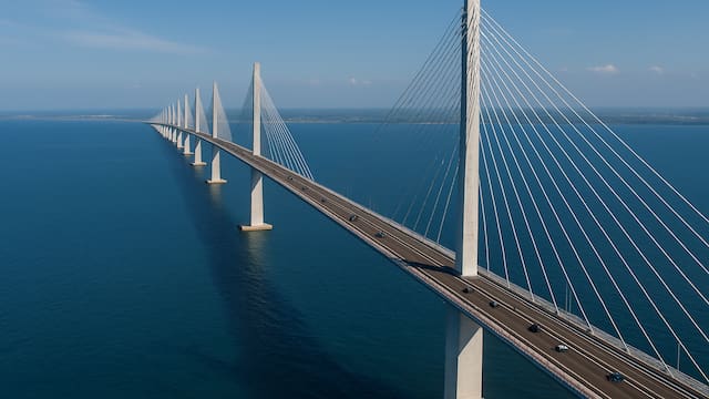 Construyen uno de los puentes más largo del mundo: unirá el Atlántico con el Pacífico y costará más de 35 millones de dólares