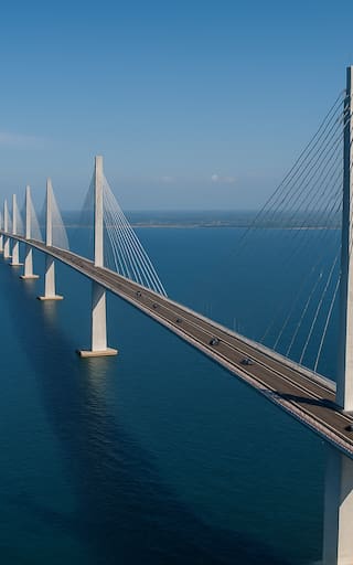 Construyen uno de los puentes más extensos de América: tiene un cableado de miles de metros y conecta a todo el continente