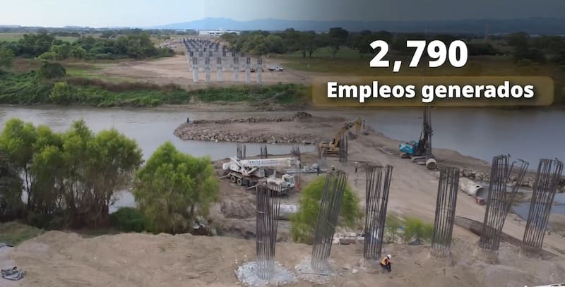 "En esta obra estratégica se invirtieron 704 millones de pesos (mdp) y durante los trabajos se generaron 2 mil 790 empleos", confimó el Gobierno.