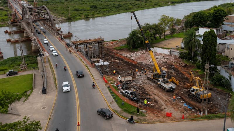 Obras en el Puente Carretero.