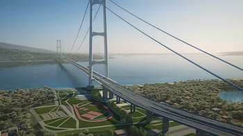 Avanza la construcción del puente colgante más largo del mundo: el orgullo del país que unirá dos regiones estratégicas y cambiará el transporte para siempre