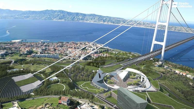 El puente cumple una necesidad importante de conectar la isla de Sicilia con el continente (Fuente: Stretto di Messina)