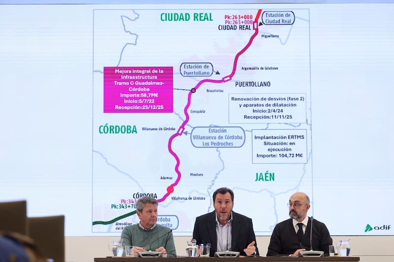 Puente señaló que la rotura se produjo junto a una soldadura y que será el análisis técnico el que determine el origen del fallo.