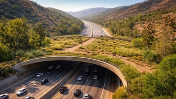 Construyen el puente para animales más grande del mundo en Estados Unidos: costará 100 millones de dólares y es el orgullo del país