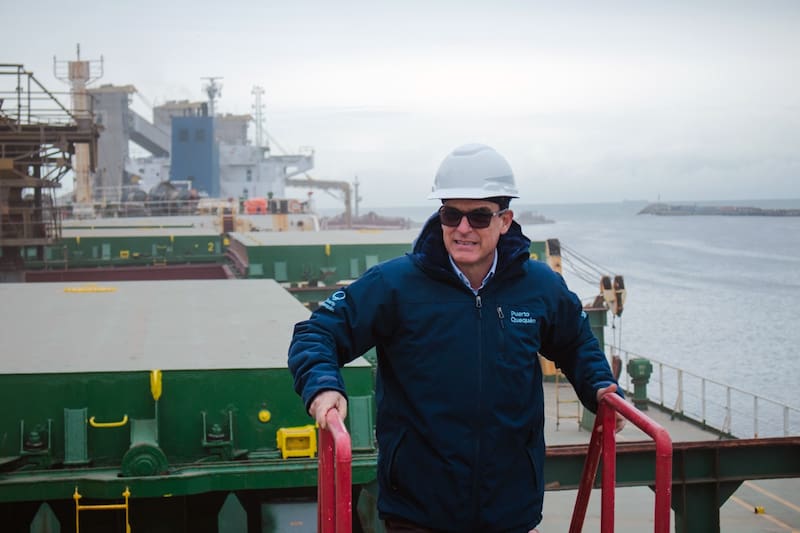 Mariano Carrillo, presidente interino del Consorcio de Gestión del Puerto de Quequén.