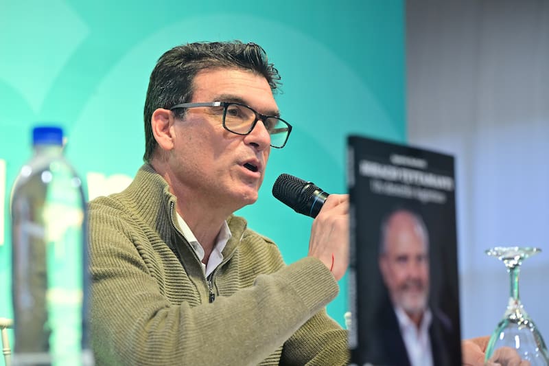 La presentación del lino estuvo a cargo de Mariano Carrillo, presidente interino del Consorcio de Gestión Puerto Quequén.
