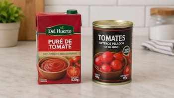 Puré de tomate o tomate enlatado: cuál es la principal diferencia y cuál conviene comprar