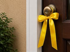 Qué significa atar un lazo amarillo en la puerta de tu casa y por qué recomiendan hacerlo en todos estos casos