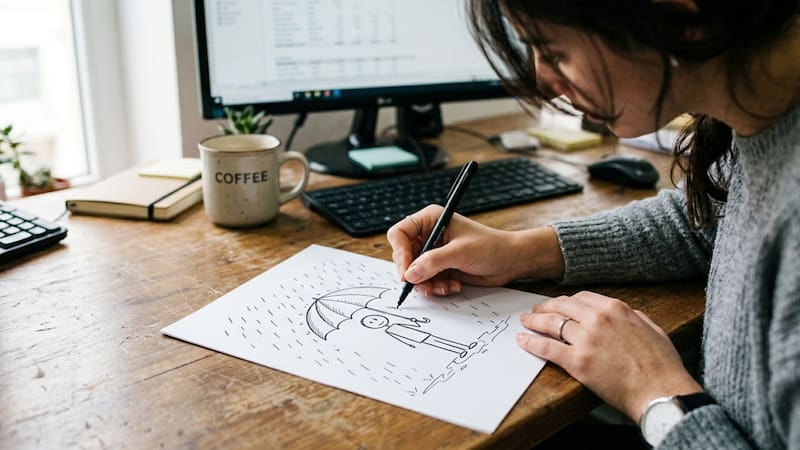 Qué significa dibujar mucha lluvia en el examen psicotécnico de una entrevista laboral y qué buscan evaluar