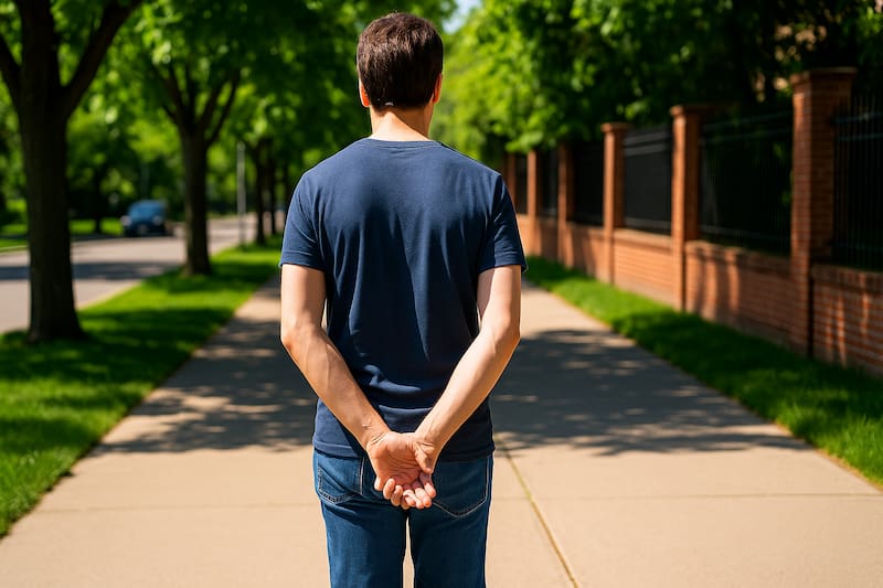 Qué significa ir caminando con las manos en la espalda, según la psicología