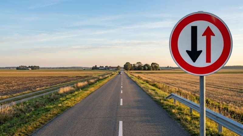 Qué significa la señal de tránsito que tiene una flecha negra y otra roja: es fundamental para prevenir accidentes
Fuente: Canva