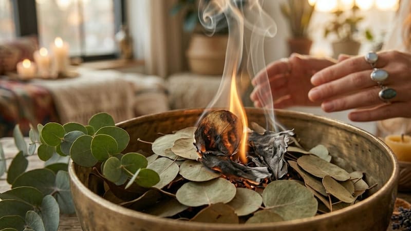 Quemar hojas de eucalipto en casa, para qué sirve y por qué miles de personas lo hacen
Fuente: IA