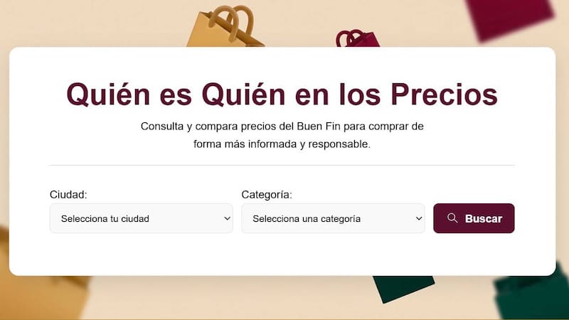 Portal Micrositio quién es quién: "Los precios que se muestran contienen la fecha en que fueron tomados, sin embargo se encuentran sujetos a cambios", aclaró la Profeco.