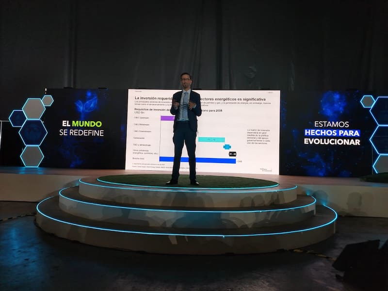 Rafael Scott, especialista en energía de Mackinsey México, en su participación en el Mexico Energy & Industry Hub.