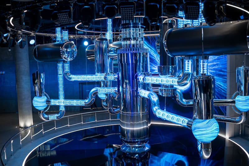 Esquema de reactor nuclear