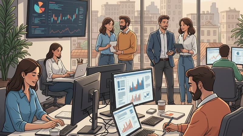 El Cronista de Negocios. Imagen generada con IA.