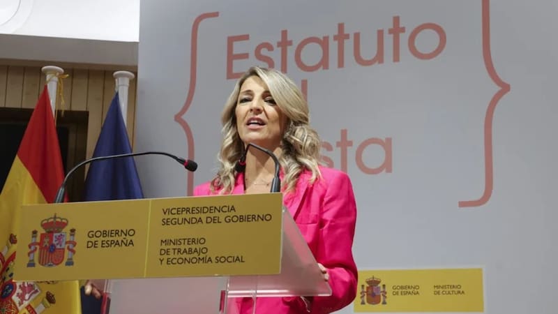 Yolanda Díaz, ministra de Trabajo y Economía Social de España. Foto: EFE