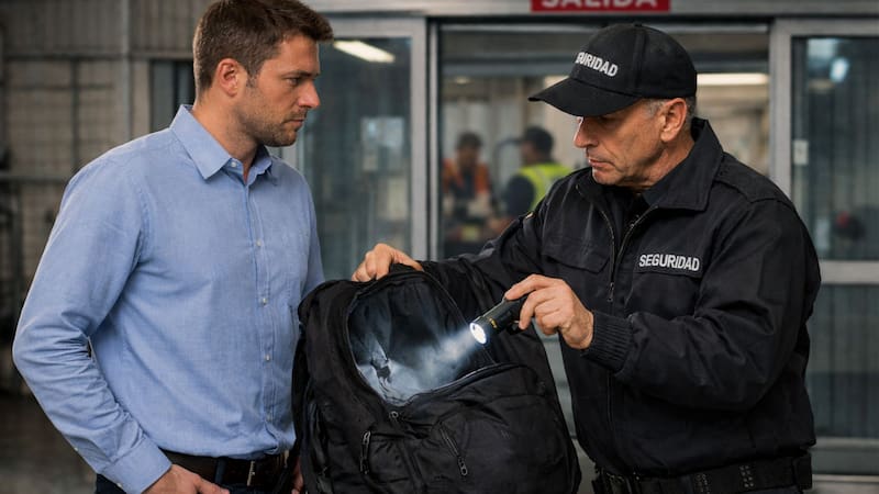Reforma laboral: te pueden despedir del trabajo por negarte a que te revisen la mochila. Foto: Chat GPT