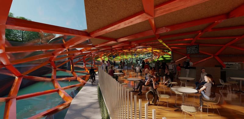 Render Anillo la Pampa. Fuente: Gobierno de la Ciudad.