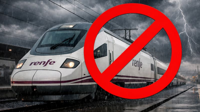 Alerta oficial | Renfe suspende todos los trenes del Corredor Mediterráneo entre Valencia y Cataluña y ningún viajero podrá circular durante todo el fin de semana.