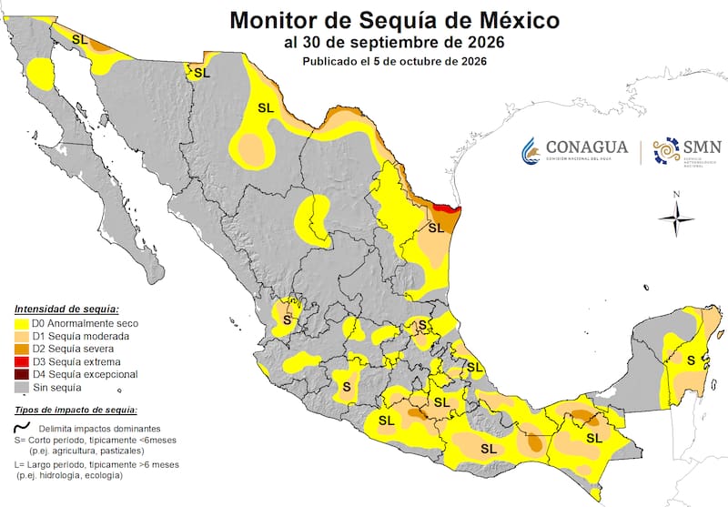México lucha con la sequía en varios estados del norte del país.
