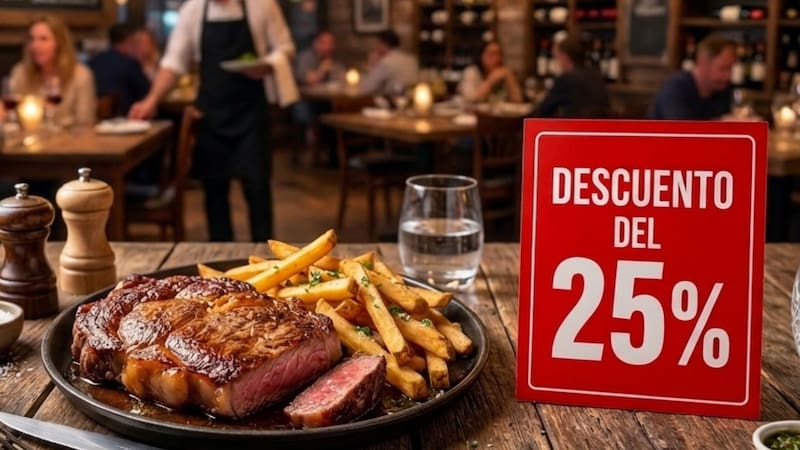 Es oficial | Se confirmó un descuento del 25% en salidas a comer para todas las personas que usen este medio de pago.