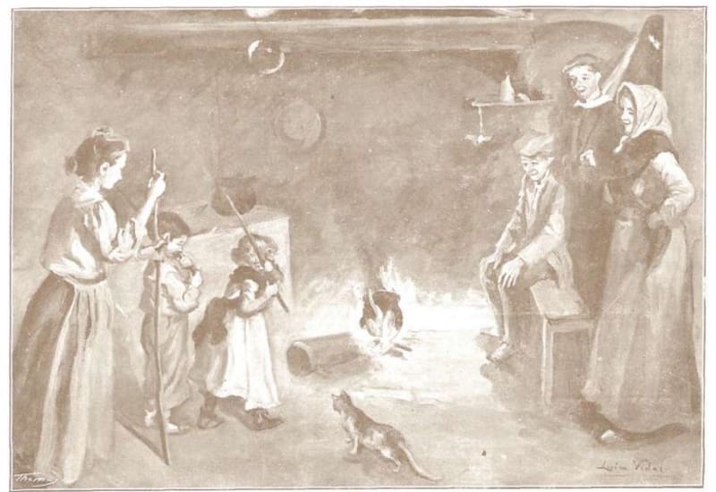 El ritual de hacer “cagar el tió” está documentado desde principios del siglo XX, y se mantiene como símbolo de unión entre generaciones.