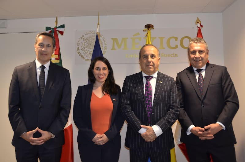 las embajadas de Chile, Colombia, México y Perú, en Suecia sostuvieron un encuentro con actores estratégicos suecos para compartir los principales logros, oportunidades y perspectivas de cooperación de la Alianza.