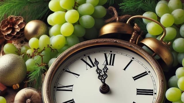 Ritual de Año Nuevo 2026: cómo comer 12 uvas debajo de la mesa podría ayudarte a encontrar el amor de tu vida
