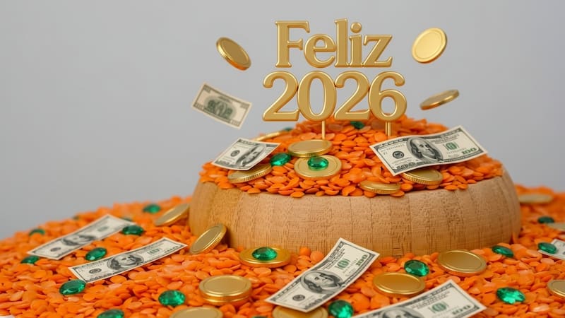 Así funciona el ritual con lentejas.