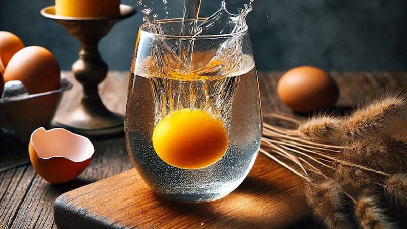 Ritual del huevo en el agua para limpiar la energía genativa. Fuente: Archivo.