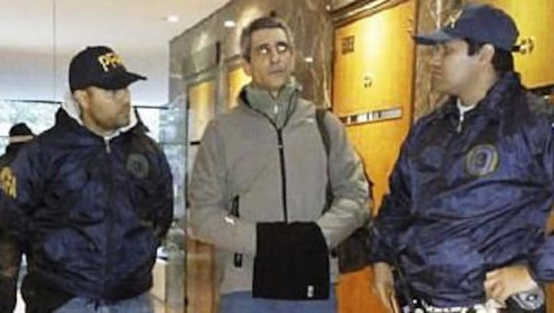 Roberto Baratta, ex funcionario de Planificación, al ser detenido ayer