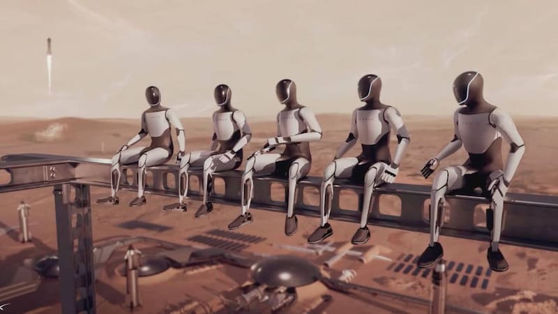 Los robots Optimus de Tesla serán fundamentales para la colonización de Marte.