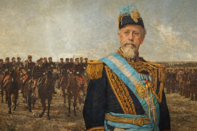 Juan Manuel de Rosas, figura central de la política exterior argentina durante el siglo XIX.