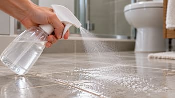 Rociar agua oxigenada y sal en el piso del baño: para qué sirve esta mezcla y cómo utilizarla