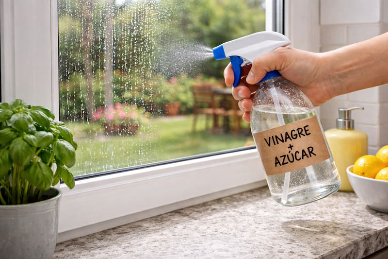 Rociar vinagre con azúcar en la puerta del patio y las ventanas: para qué sirve y por qué recomiendan hacerlo
Fuente: IA