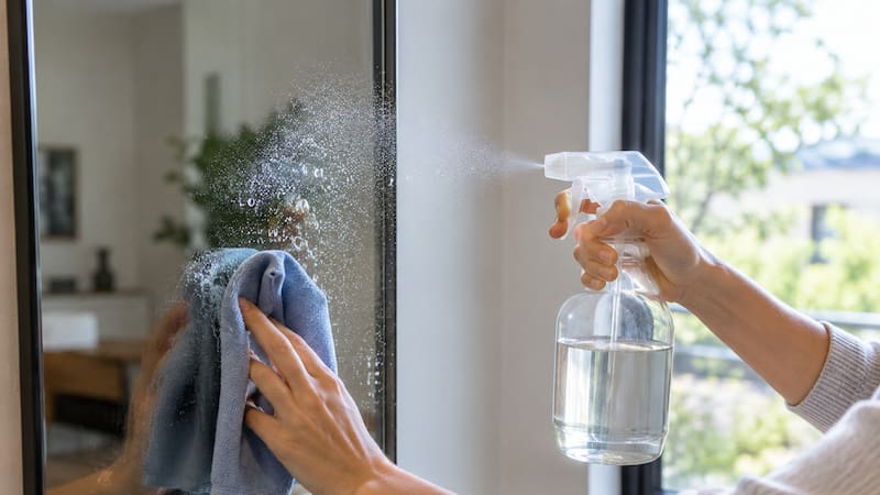Para qué sirve rociar vinagre en los espejos y en las ventanas de la casa.