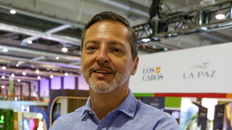Rodrigo Sponda, director del Fideicomiso de Turismo de Los Cabos, en el Tianguis Turístico 50.