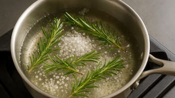 Hervir tres ramas de romero con dos puñados de sal gruesa: para qué sirve y por qué recomiendan hacerlo