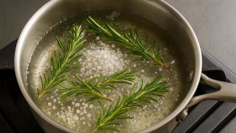 Mezclar romero con sal gruesa puede ser una buena opción. (Fuente: Archivo)