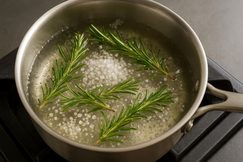 El romero es un ingrediente casero e ideal para ocultar las canas. Fuente: Archivo.