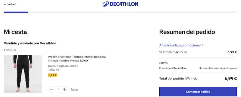 Un conjunto de invierno cuesta menos de 15 euros.