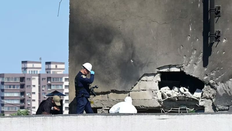 Cómo quedaron los edificios atacados. (Foto: Reuters).