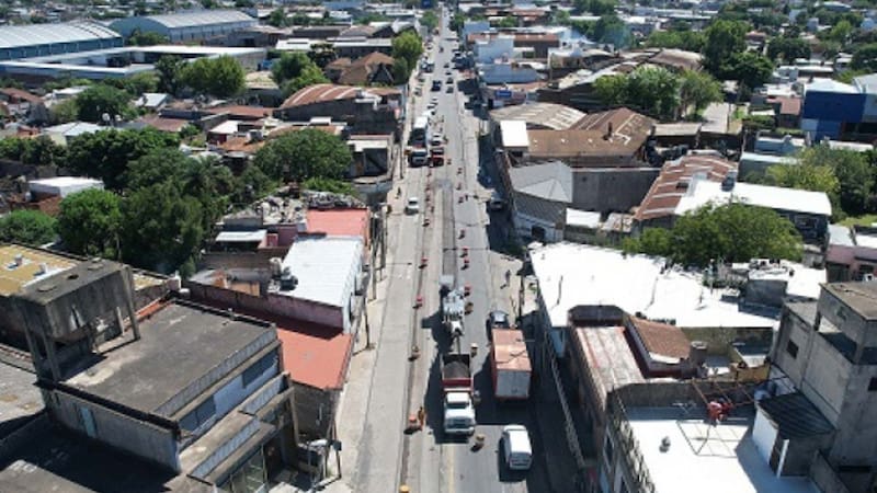 La pavimentación de la Ruta Provincial 4 está en su etapa final.