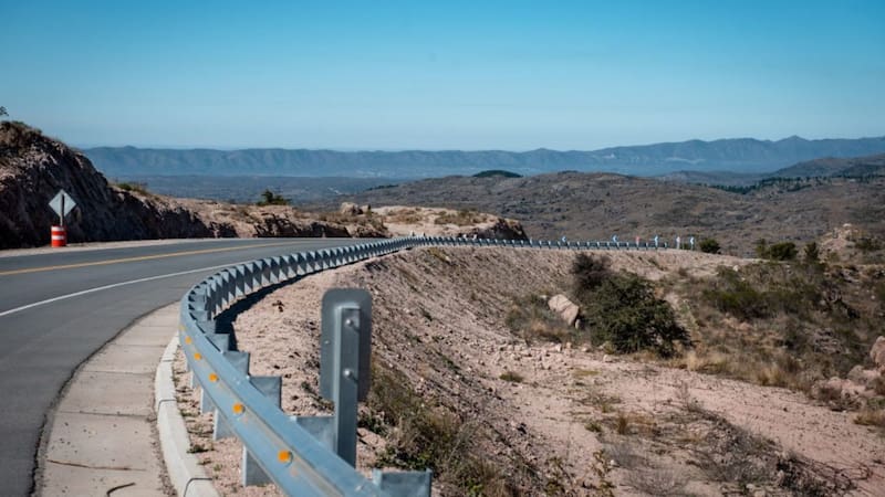 La pavimentación en la RP 28.