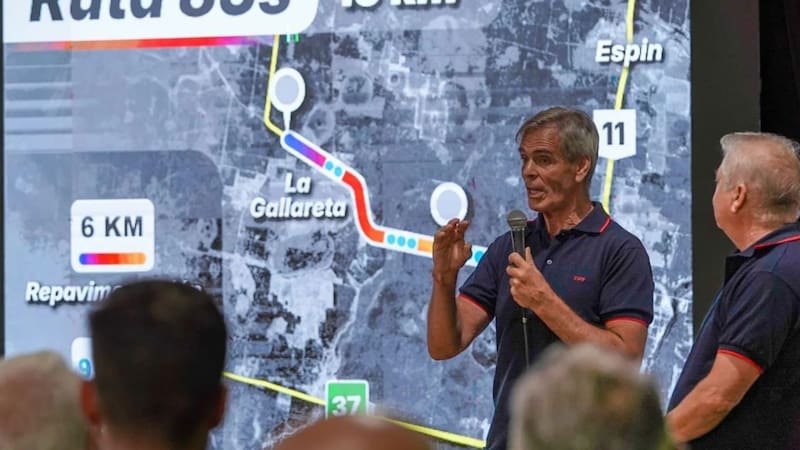 Acto de licitación de la repavimentación de la Ruta Provincial 83s.