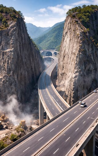 Construyen el puente más alto del mundo: la nueva ruta del país que reduce viajes de dos horas a solo minutos